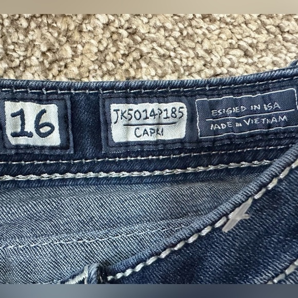 Miss me girls capri size 16 raw hem - Picture 7 of 11